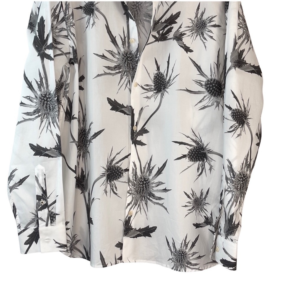 Ted Baker London Oldford Thistle Print Button-Up Shirt Size 6 (XXL) - Picture 4 of 15